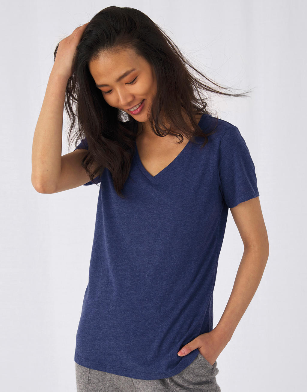 B&C TW058 Triblend V-Ausschnitt T-Shirt Damen kaufen | Basic-Shirts