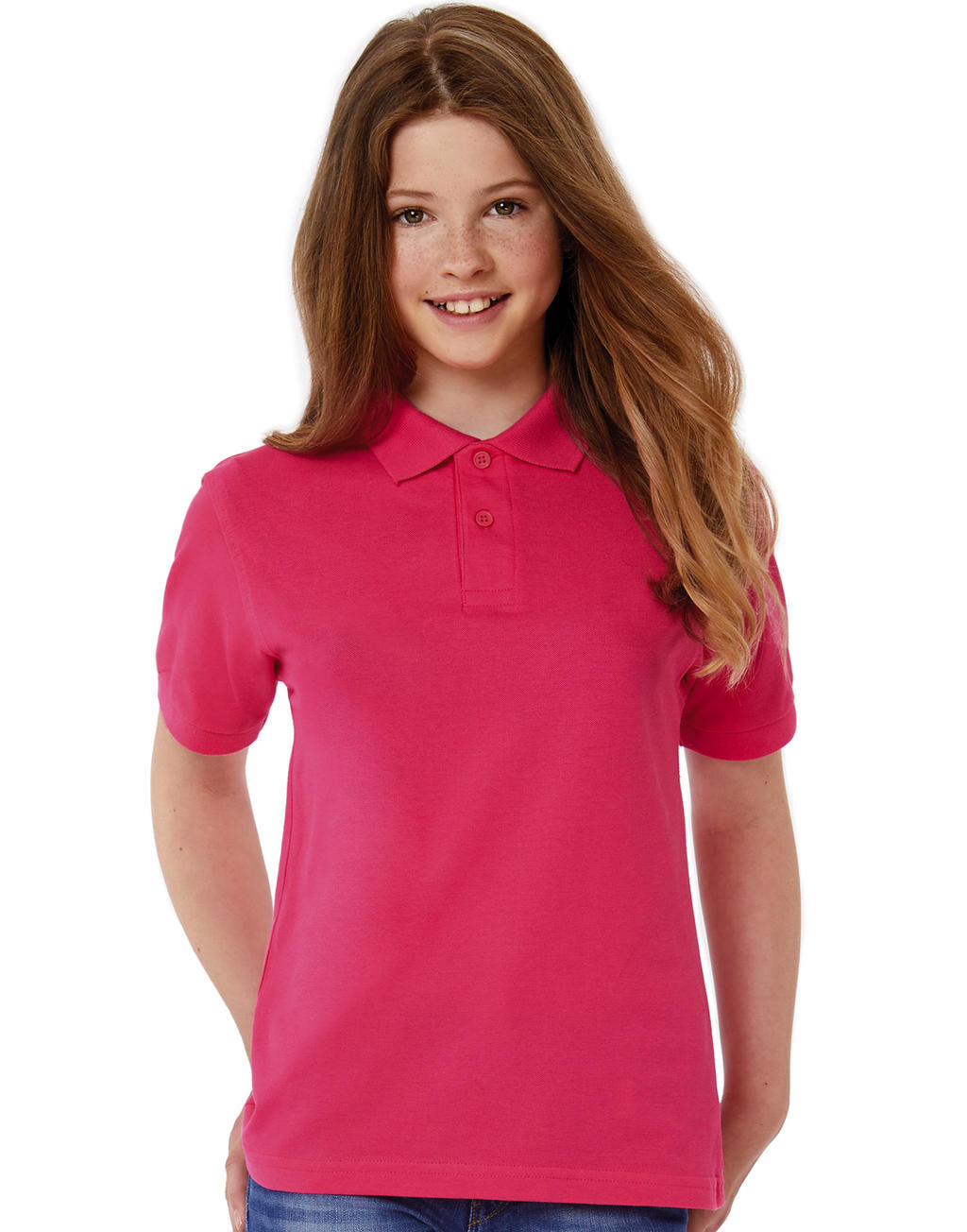 B&C PK486 Kinder Safran Poloshirt kaufen | Basic-Shirts