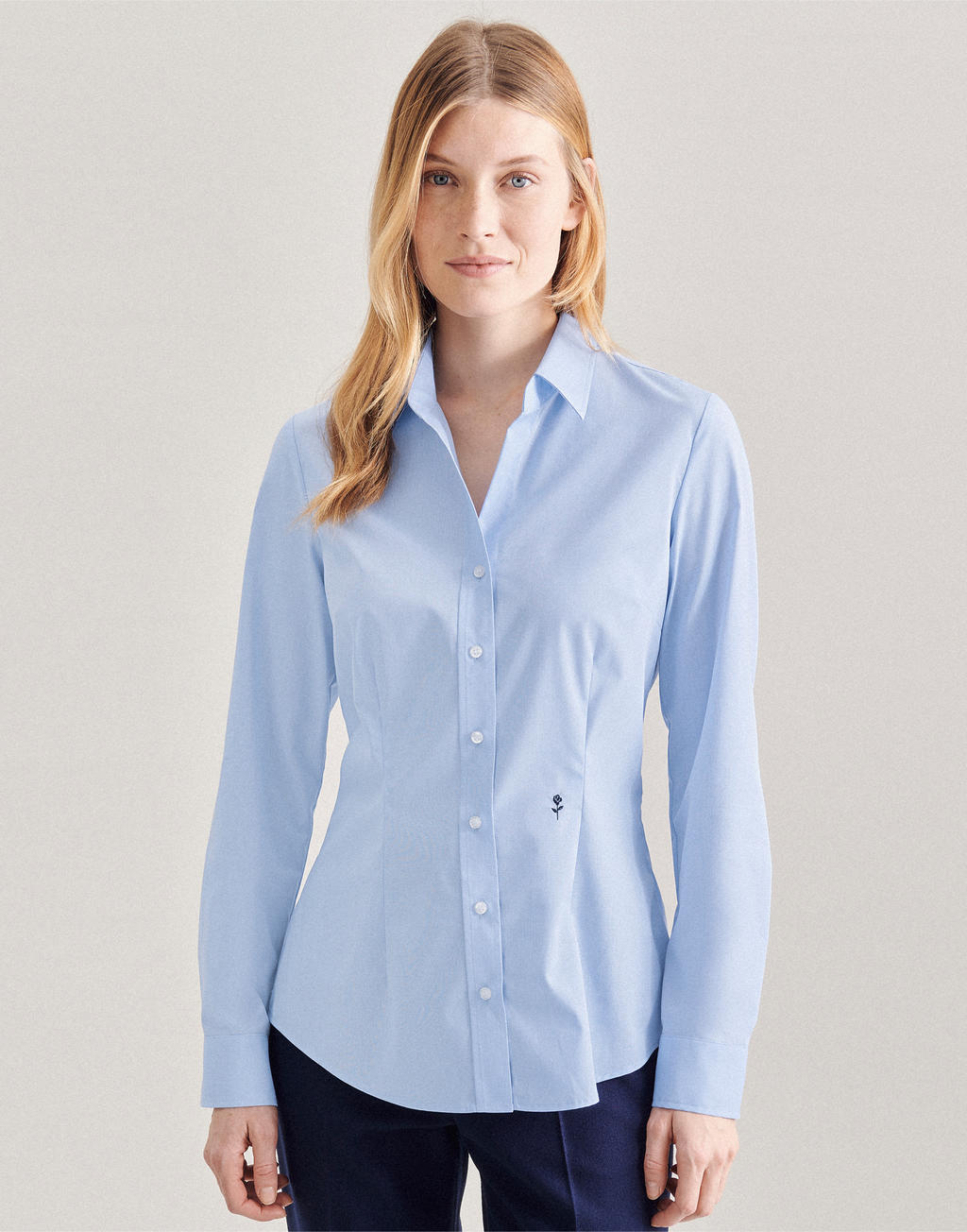 Seidensticker Slim Fit Damen Langarm Bluse kaufen | Basic-Shirts